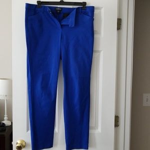Liz Clairborn Bold Blue Ankle Straight Pants